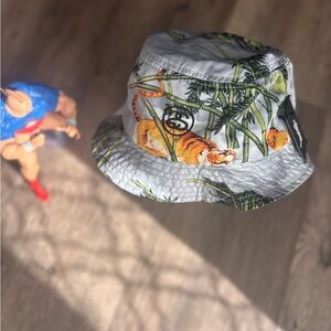 Rare Stussy SS Link Tiger Bucket Hat Sz.L/XL